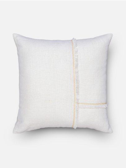 AGNES SQUARE IVORY CUSHION COVER 46 X 46 CM