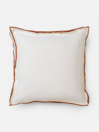 CUSHION HANNAH LINEN WHITE 46X46 CM
