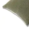 Solid Handloom Cotton Green Cushion Cover