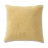 Solid Handloom Cotton Amber Cushion Cover