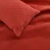 Bisque Cotton Percale Teracotta Bedspread Quilted