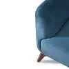 Moa 3 Seater Blue Upholstered Sofa