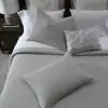 Bisque Cottton Light Grey Quilted Bedspread