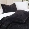 Velvet Channel Cotton Grey Quilted Bedspread 
