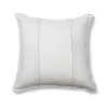 Blanket Stich Cotton Ivory Blue Cushion Cover
