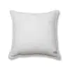 Blanket Stich Cotton Ivory Blue Cushion Cover