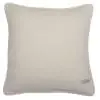 Solid Jute Ivory Cotton Cushion Cover