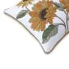 Blooms Cotton Ivory Mustard Cushion Cover
