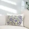Fleurir Cotton Purple Multi Cushion Cover
