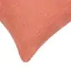 Solid Jute Coral Cotton Cushion Cover