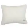 Solid Jute Ivory Cotton Cushion Cover
