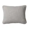 Solid Jute Silver Grey Cotton Cushion Cover