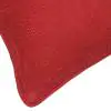 Solid Jute Maroon Cotton Cushion Cover