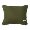 Solid Jute Olive Cotton Cushion Cover