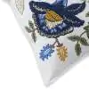 French Flora Cotton Blue Multi Cushion Cover