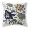 French Flora Cotton Blue Multi Cushion Cover