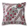 Vintage Suzani 2 Cotton Natural Red Cushion Cover
