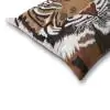 Tiger Brown Cotton Brown Multi Cushion cover