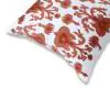 Ikhat Square Cotton Ivory Rust Cushion Cover