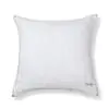 Blanket Stitch Cotton Ivory Grey Cushion Cover