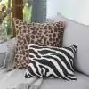 Zebra Small Cotton Ivory Cushion Cover