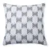 Hourglass  Cotton Ivory Grey Cushion Cover 