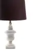 Martin Brown and White Marble Table Lamp