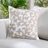 Vine Scroll  Cotton Ivory Amber  Cushion Cover 