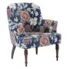 Isla Blue Multi Printed Upholstered Armchair