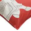Elephant Right Coral Cotton Cushion Cover