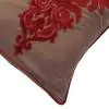 Emblem Velvet Lumbar Brown Linen Cushion Cover