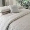 Maze Ivory Cotton Bedspread