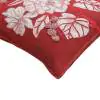 Painted Fleur Coral Linen Cushion Cover