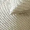 Kantha Melange Cotton Ivory Quilted Bedspread