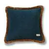 Maktabi Square Cotton Blue Cushion Cover