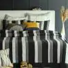 Boro Cotton Charcoal Quilted Bedspread