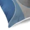 Circles Cotton Grey Blue Cushion Cover