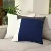 Parallel Cotton Navy Charcoal Cushion Cover