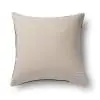 Parallel Cotton Prussian Charcoal Cushion Cover