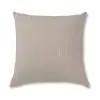 Linear Cotton Slub Beige Cushion Cover