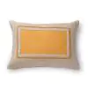 Frame Cotton Beige Amber Cushion cover