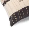 Cube Cotton Charcoal Beige Cushion cover