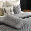 Standford  Cotton Dark Grey Quilted bedspread
