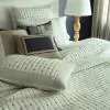 Standford Cotton Ivory Grey Quilted bedspread