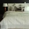 Standford Cotton Ivory Grey Quilted bedspread