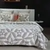 Harlequin Cotton Beige Quilted bedspread