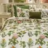 Botanica Cotton Ivory Green Quilted Bespread