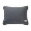 Solid Jute Cotton Grey Cushion Cover