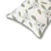Flower Power Cotton Ivory Blue Cushion Cover