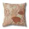 Summervine Cotton Natural Coral Cushion cover